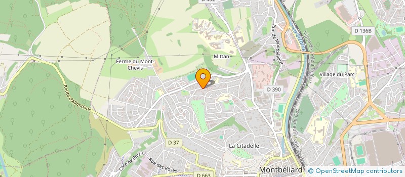 localisation de l'entreprise MADAME SONIA CUGINI  MONTBELIARD