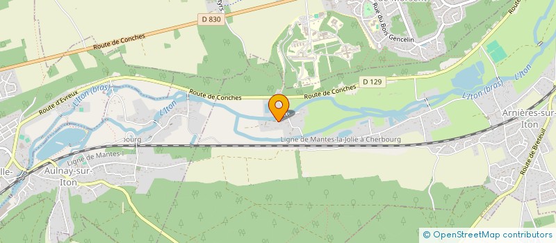 localisation de l'entreprise MADAME SONIA CUGNET  ARNIERES-SUR-ITON