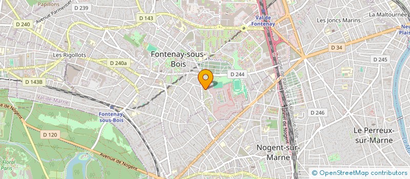 localisation de l'entreprise MADAME SONIA DA COSTA BASTOS à FONTENAY-SOUS-BOIS