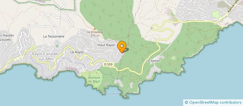 localisation de l'entreprise MADAME SONIA DA SILVA à RAYOL-CANADEL-SUR-MER