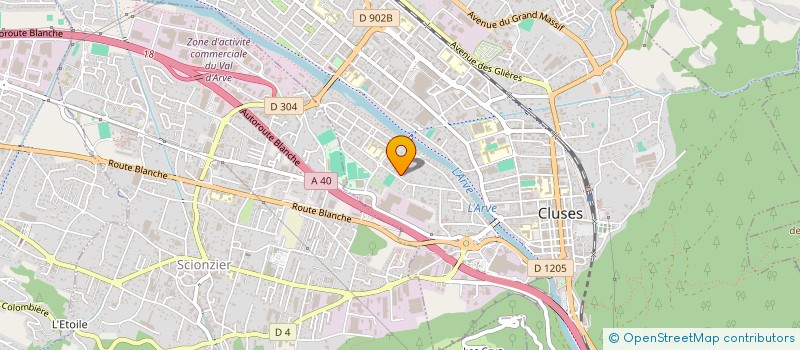 localisation de l'entreprise MADAME SONIA DA SILVA TEIXEIRA  CLUSES