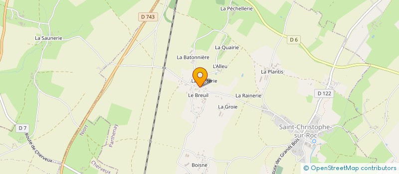 localisation de l'entreprise MADAME SONIA DABON  SAINT-CHRISTOPHE-SUR-ROC