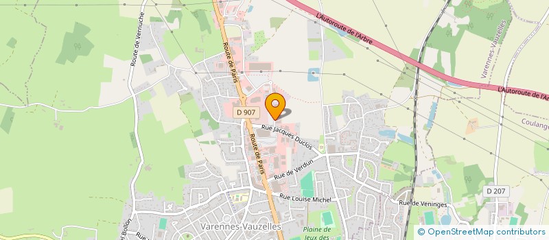 localisation de l'entreprise MADAME SONIA DAGUIN  VARENNES-VAUZELLES