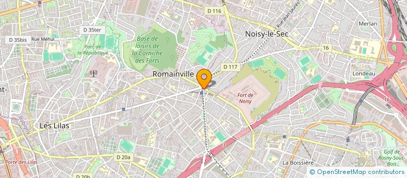 localisation de l'entreprise MADAME SONIA DARAOUI à ROMAINVILLE