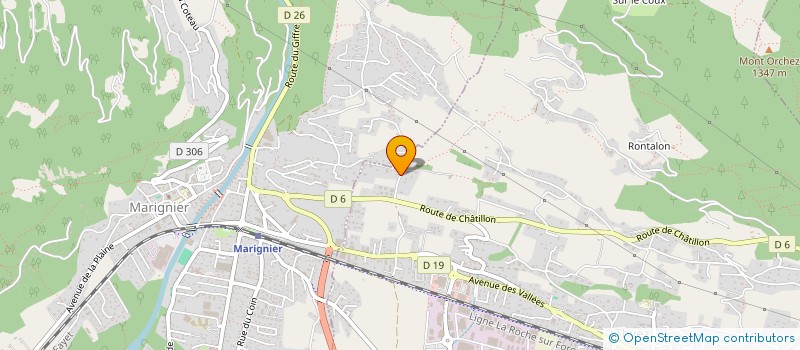 localisation de l'entreprise MADAME SONIA DELEMONTEZ  THYEZ