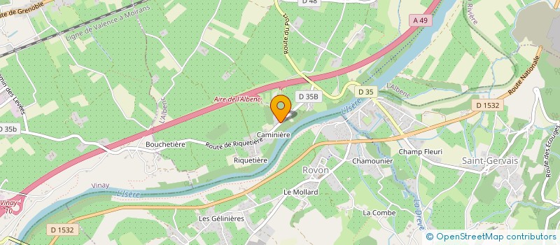 localisation de l'entreprise MADAME SONIA DELZESCAUX  L'ALBENC