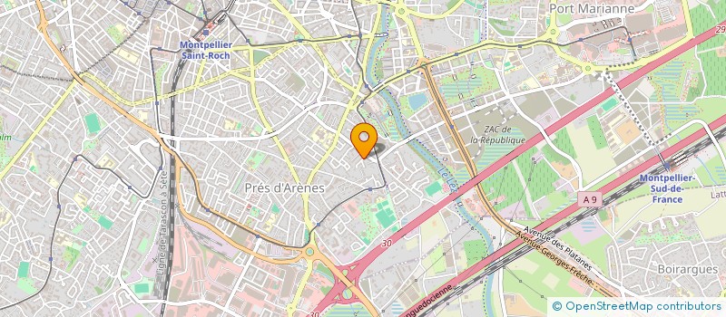 localisation de l'entreprise MADAME SONIA DESGRE à MONTPELLIER