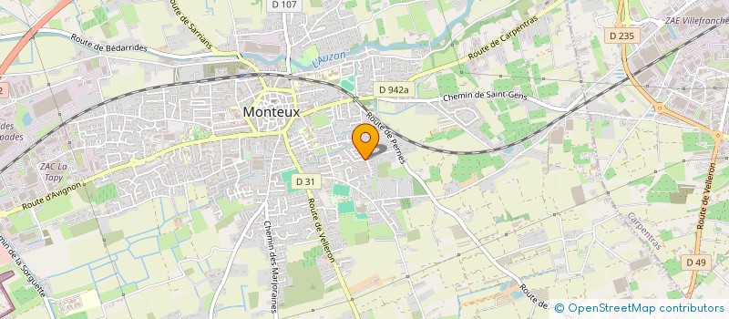 localisation de l'entreprise MADAME SONIA DJEBBAR  MONTEUX