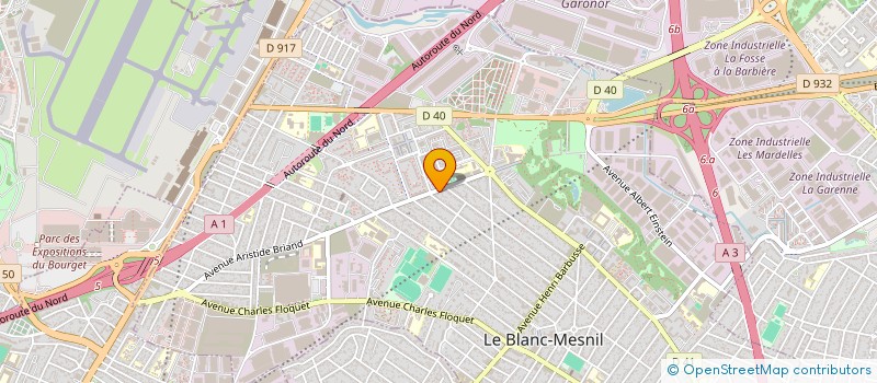 localisation de l'entreprise MADAME SONIA DJENANE à LE BLANC-MESNIL