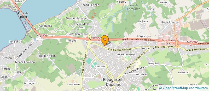 localisation de l'entreprise MADAME SONIA DOMANSKI à PLOUGASTEL-DAOULAS