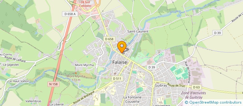 localisation de l'entreprise MADAME SONIA DUCLOS à FALAISE