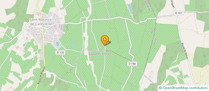 localisation de l'entreprise MADAME SONIA DUFFAUD  ST-MAURICE-DE-CAZEVIEILLE