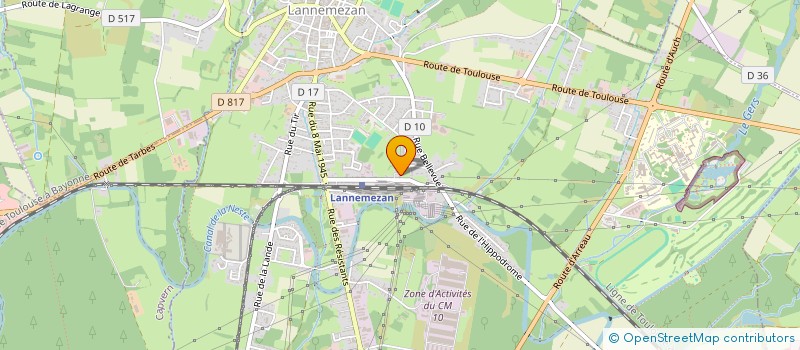 localisation de l'entreprise MADAME SONIA DUPRAT  LANNEMEZAN