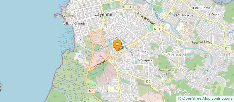 localisation de l'entreprise MADAME SONIA DURCIN  CAYENNE