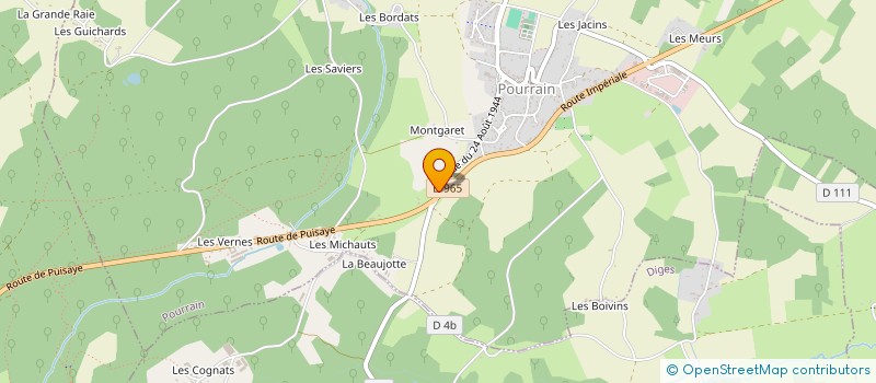 localisation de l'entreprise MADAME SONIA DUVERNOIS  POURRAIN