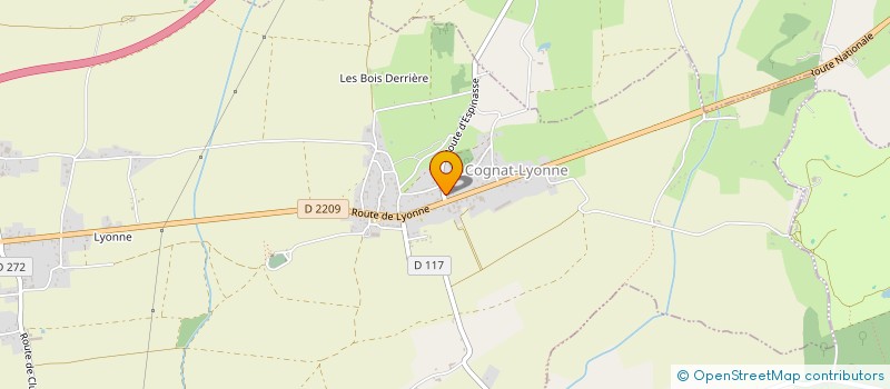 localisation de l'entreprise MADAME SONIA EL HAMRI  COGNAT-LYONNE