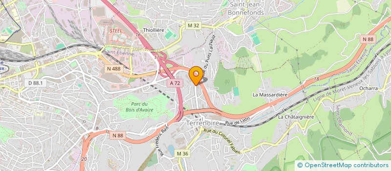 localisation de l'entreprise MADAME SONIA EL MOUDANE  SAINT-ETIENNE