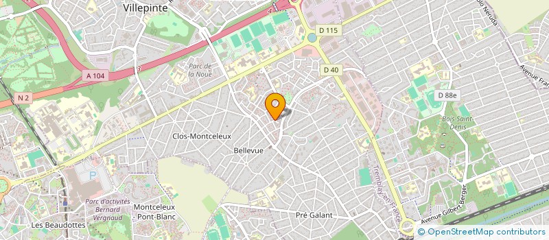 localisation de l'entreprise MADAME SONIA EL RHABA à VILLEPINTE