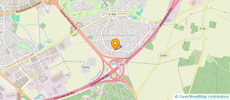 localisation de l'entreprise MADAME SONIA ELGHAZI à BAILLY-ROMAINVILLIERS