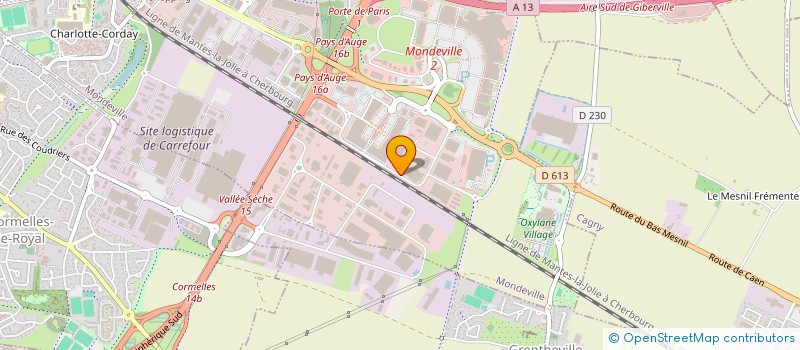 localisation de l'entreprise MADAME SONIA FAUQUET  MONDEVILLE