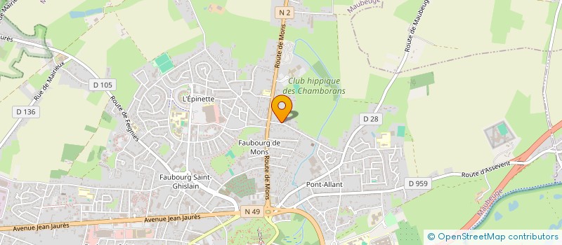 localisation de l'entreprise MADAME SONIA FERDJANI  MAUBEUGE