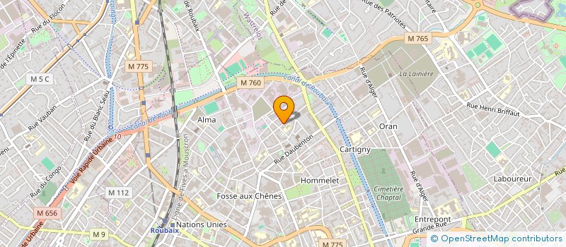 localisation de l'entreprise MADAME SONIA FLAMEZ à ROUBAIX