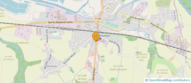 localisation de l'entreprise MADAME SONIA FLATRES  HAM