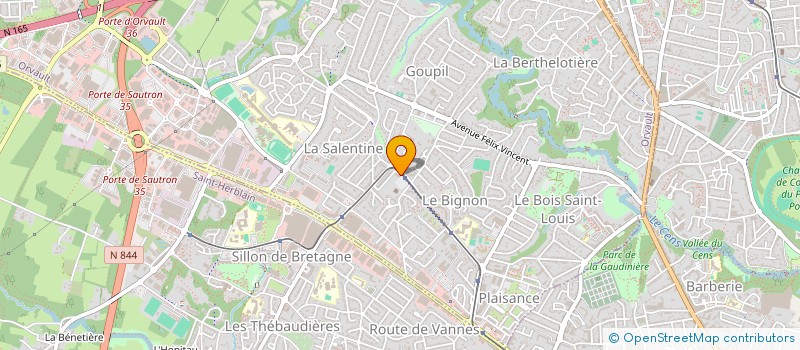 localisation de l'entreprise MADAME SONIA FONLUPT à ORVAULT