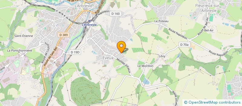 localisation de l'entreprise MADAME SONIA FORESTIER  EVEUX