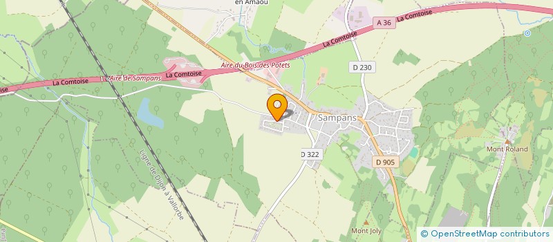 localisation de l'entreprise MADAME SONIA FRANCERIES  SAMPANS
