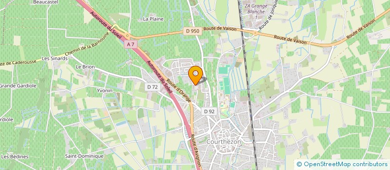 localisation de l'entreprise MADAME SONIA FRANCO  COURTHEZON