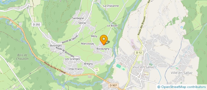 localisation de l'entreprise MADAME SONIA FRARIN  VIUZ-EN-SALLAZ