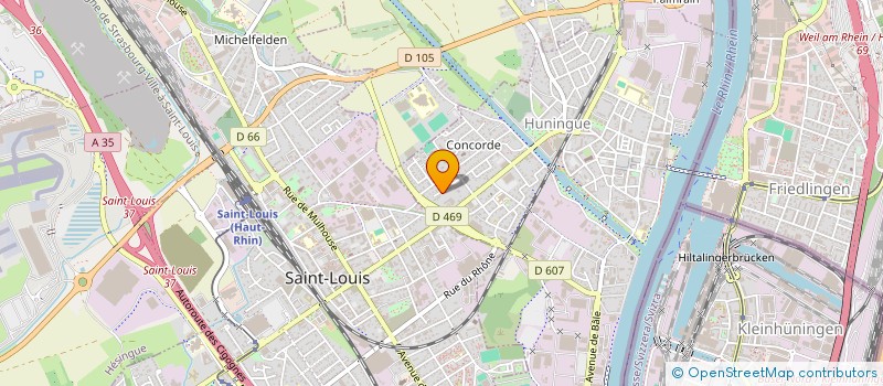 localisation de l'entreprise MADAME SONIA GARCON  HUNINGUE