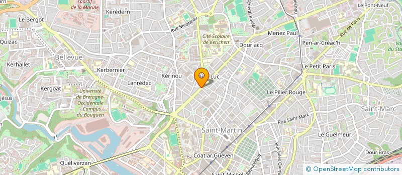 localisation de l'entreprise MADAME SONIA GARREC à BREST