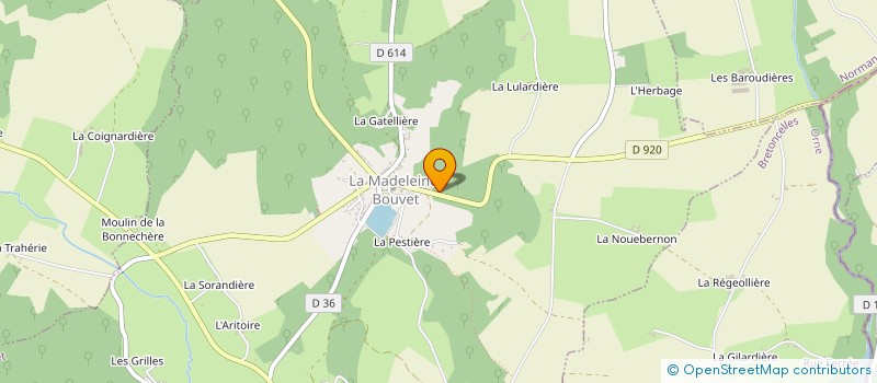 localisation de l'entreprise MADAME SONIA GEBELIN à LA MADELEINE-BOUVET
