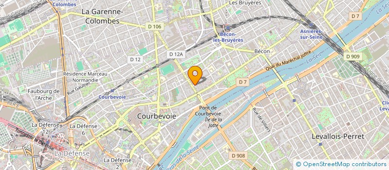localisation de l'entreprise MADAME SONIA GUERELLE à COURBEVOIE