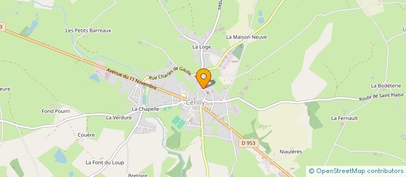 localisation de l'entreprise MADAME SONIA GUICHAUX  CERILLY