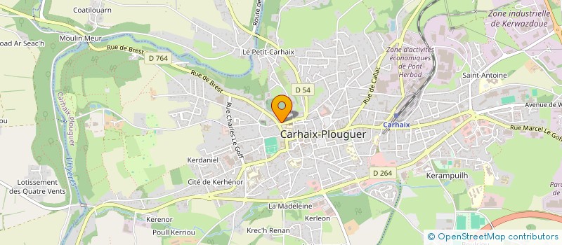 localisation de l'entreprise MADAME SONIA GUYADER à CARHAIX-PLOUGUER