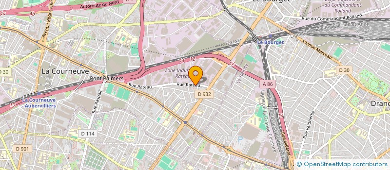 localisation de l'entreprise MADAME SONIA HABI à LA COURNEUVE