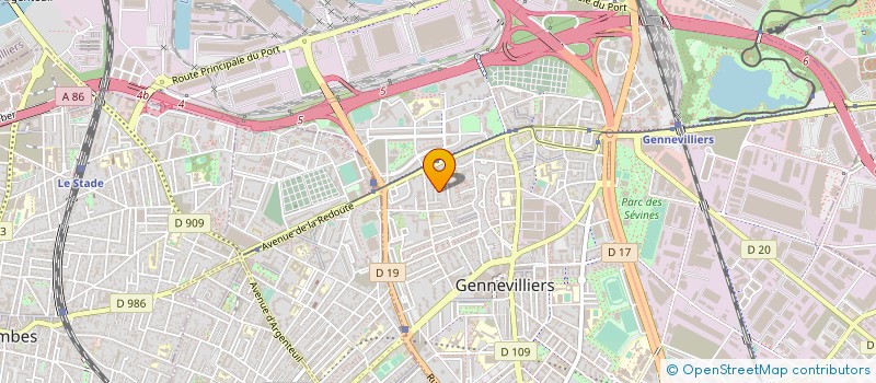 localisation de l'entreprise MADAME SONIA HADID à GENNEVILLIERS