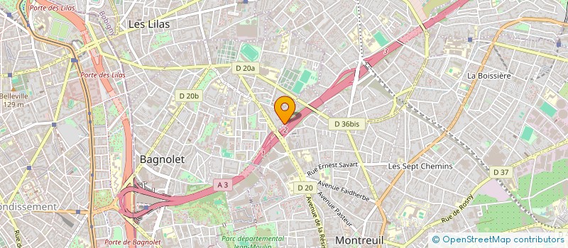 localisation de l'entreprise MADAME SONIA HAMMADI à BAGNOLET
