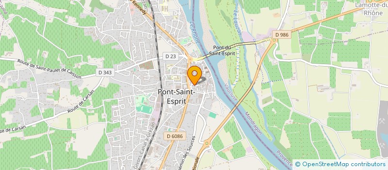 localisation de l'entreprise MADAME SONIA HAREL  PONT-SAINT-ESPRIT