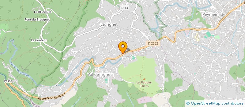 localisation de l'entreprise MADAME SONIA HATTOUR à LE TIGNET