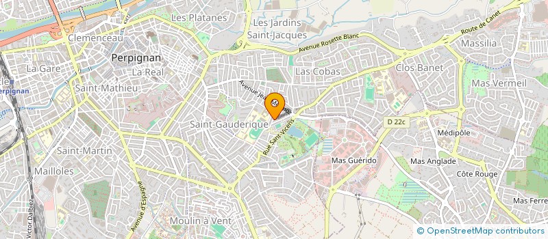 localisation de l'entreprise MADAME SONIA HENNEQUIN  PERPIGNAN