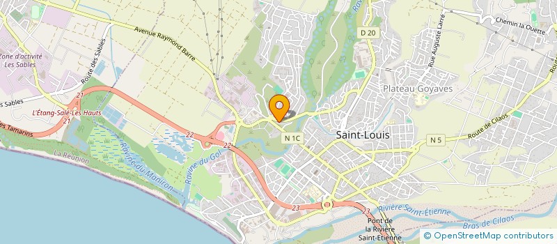 localisation de l'entreprise MADAME SONIA HOARAU à SAINT-LOUIS