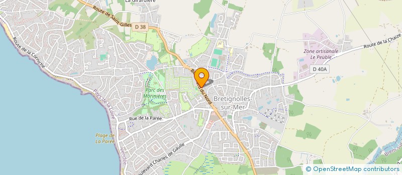 localisation de l'entreprise MADAME SONIA HUDE  BRETIGNOLLES-SUR-MER