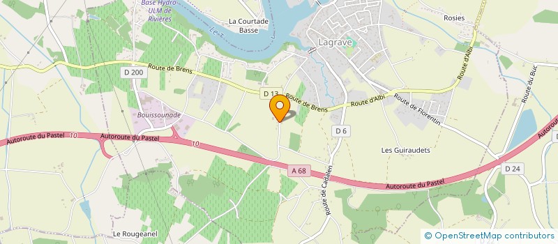 localisation de l'entreprise MADAME SONIA ISKANDAROFF  LAGRAVE