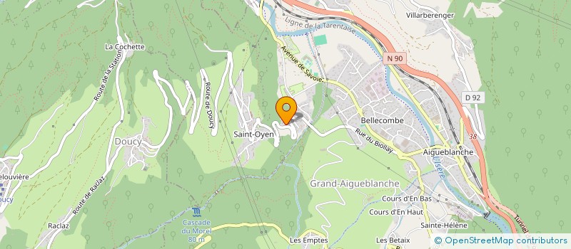 localisation de l'entreprise MADAME SONIA JACQUET à GRAND-AIGUEBLANCHE