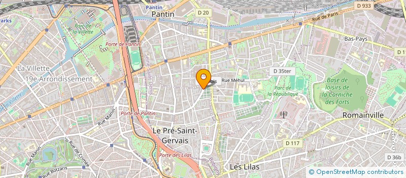localisation de l'entreprise MADAME SONIA JEANINE KAMRA SFAXI à LE PRE-SAINT-GERVAIS