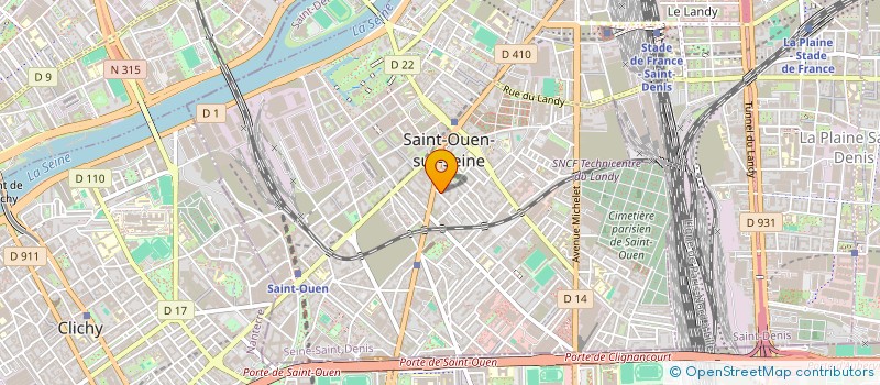 localisation de l'entreprise MADAME SONIA JULLIAND  SAINT-OUEN-SUR-SEINE